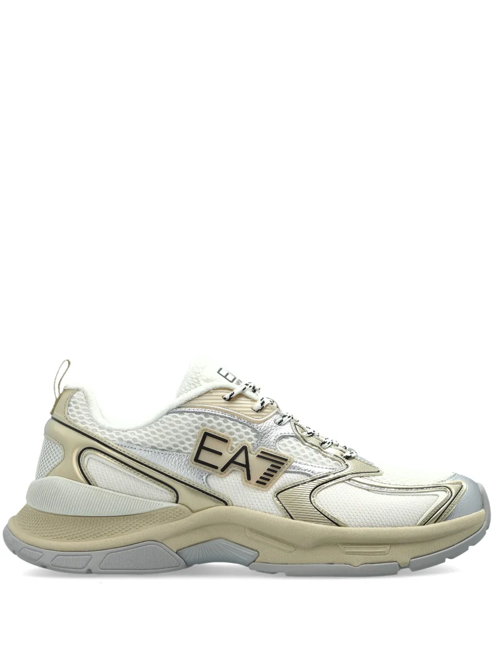 Ea7 Emporio Armani panelled sneakers Neutrals