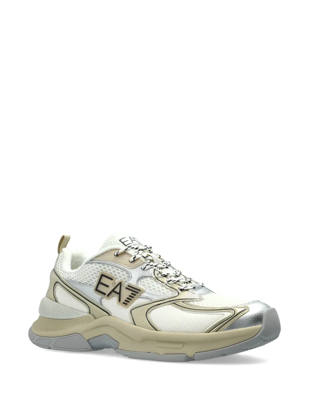 Ea7 Emporio Armani panelled sneakers Neutrals