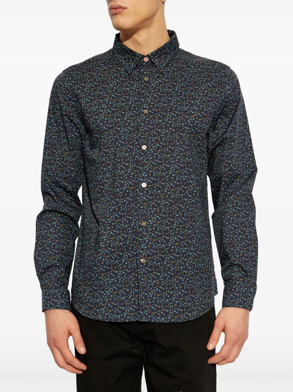 PS Paul Smith Oxalis overhemd met bloemenprint Blauw