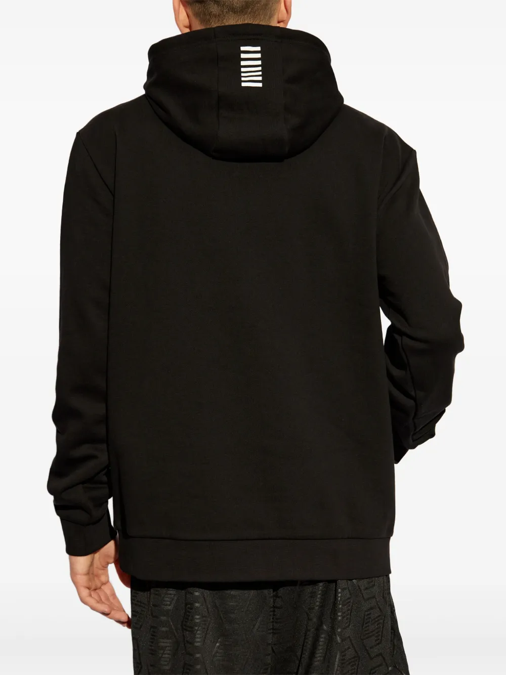 Ea7 Emporio Armani Hoodie met logoprint Zwart