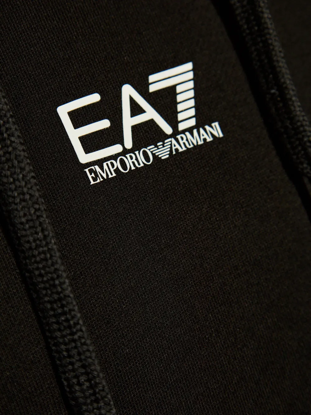Ea7 Emporio Armani Hoodie met logoprint Zwart