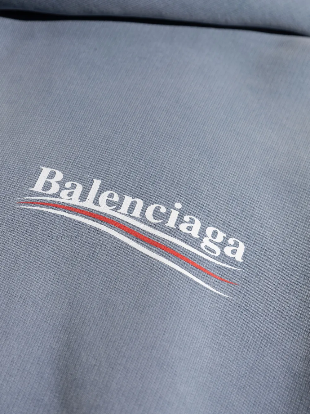 Balenciaga Hoodie met logoprint Blauw