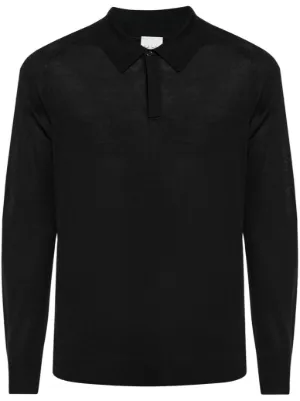 トップス KDG POLO LS SHIRT BLACK Buy Black Regular Fit Long Sleeve Pique Polo Shirt from Next South