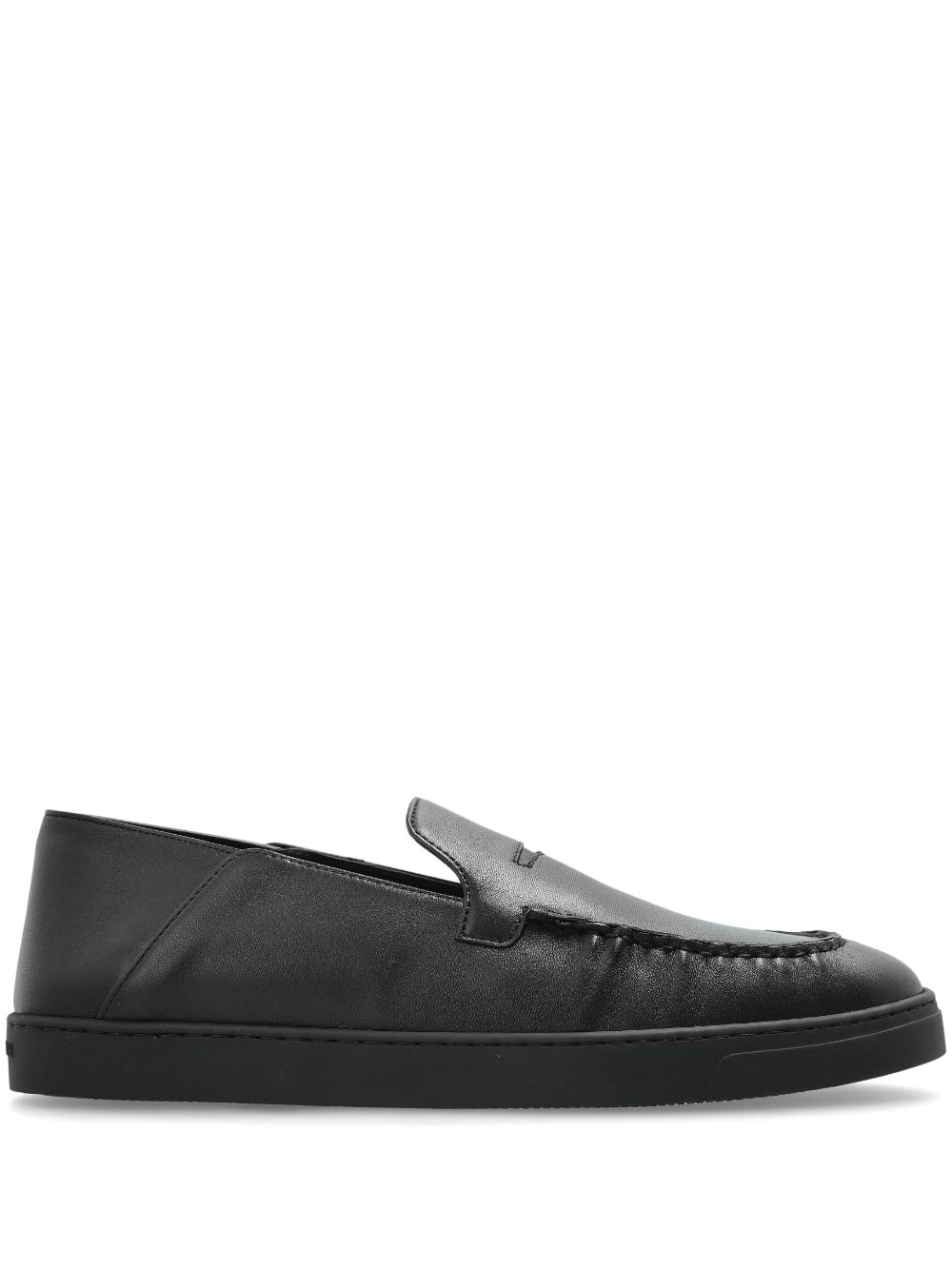 leather penny loafers