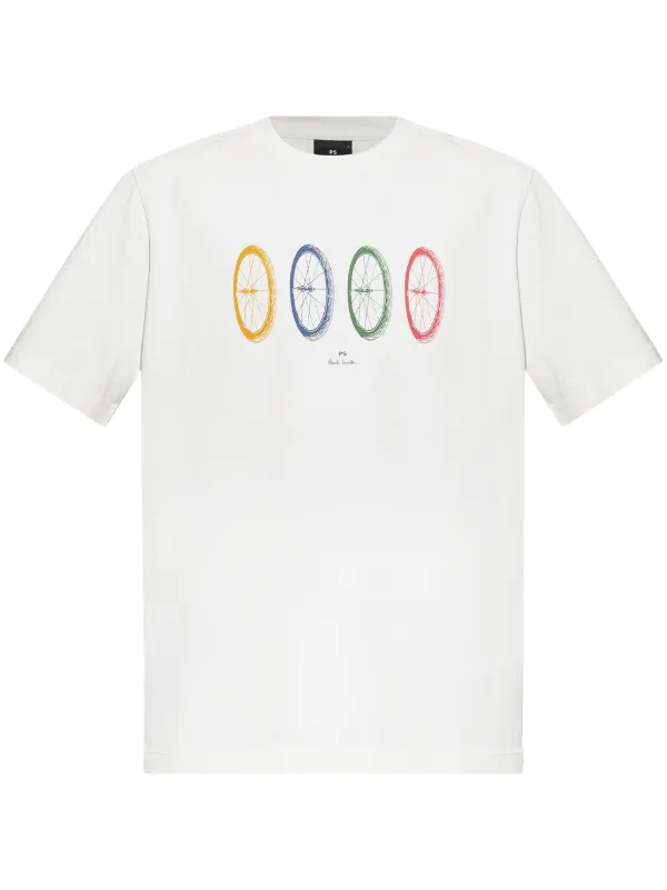 paul smith スパゲッティプリント Tシャツ Sサイズ PS Paul Smith Wheels プリント Tシャツ | ホワイト | FARFETCH JP