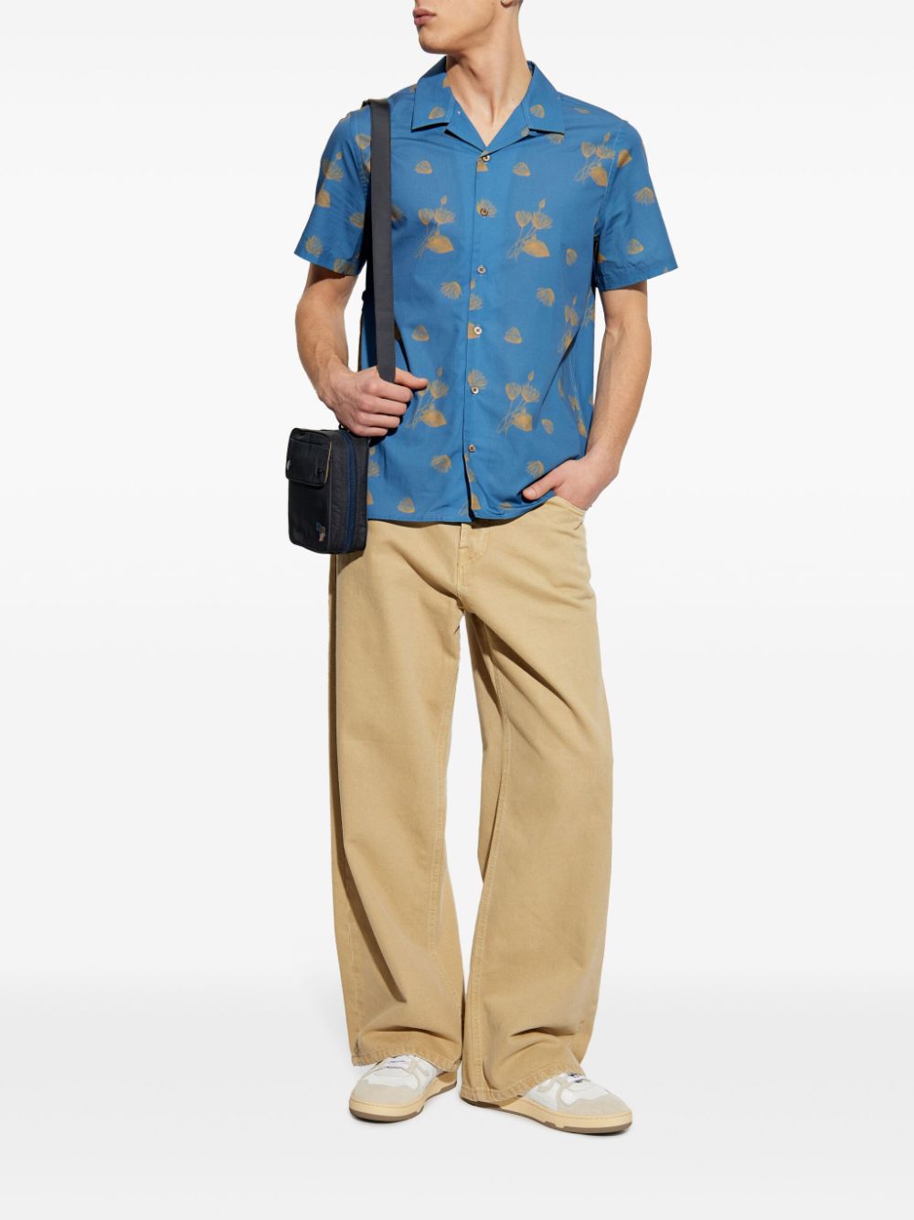 PS Paul Smith floral-print shirt - Blauw