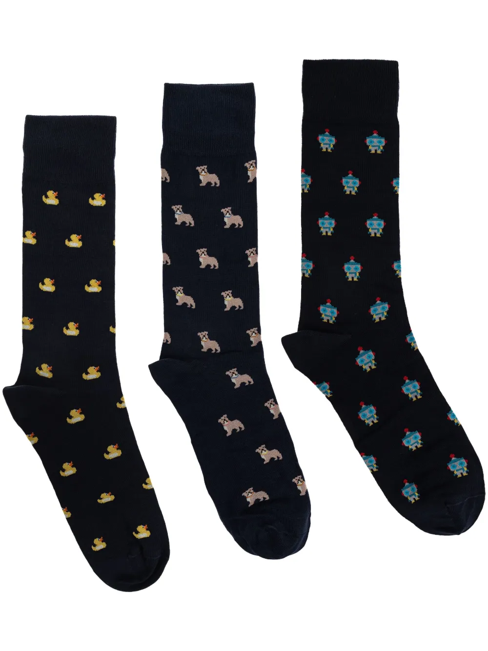PAUL SMITH MID-CALF SOCK SET (SET OF THREE)