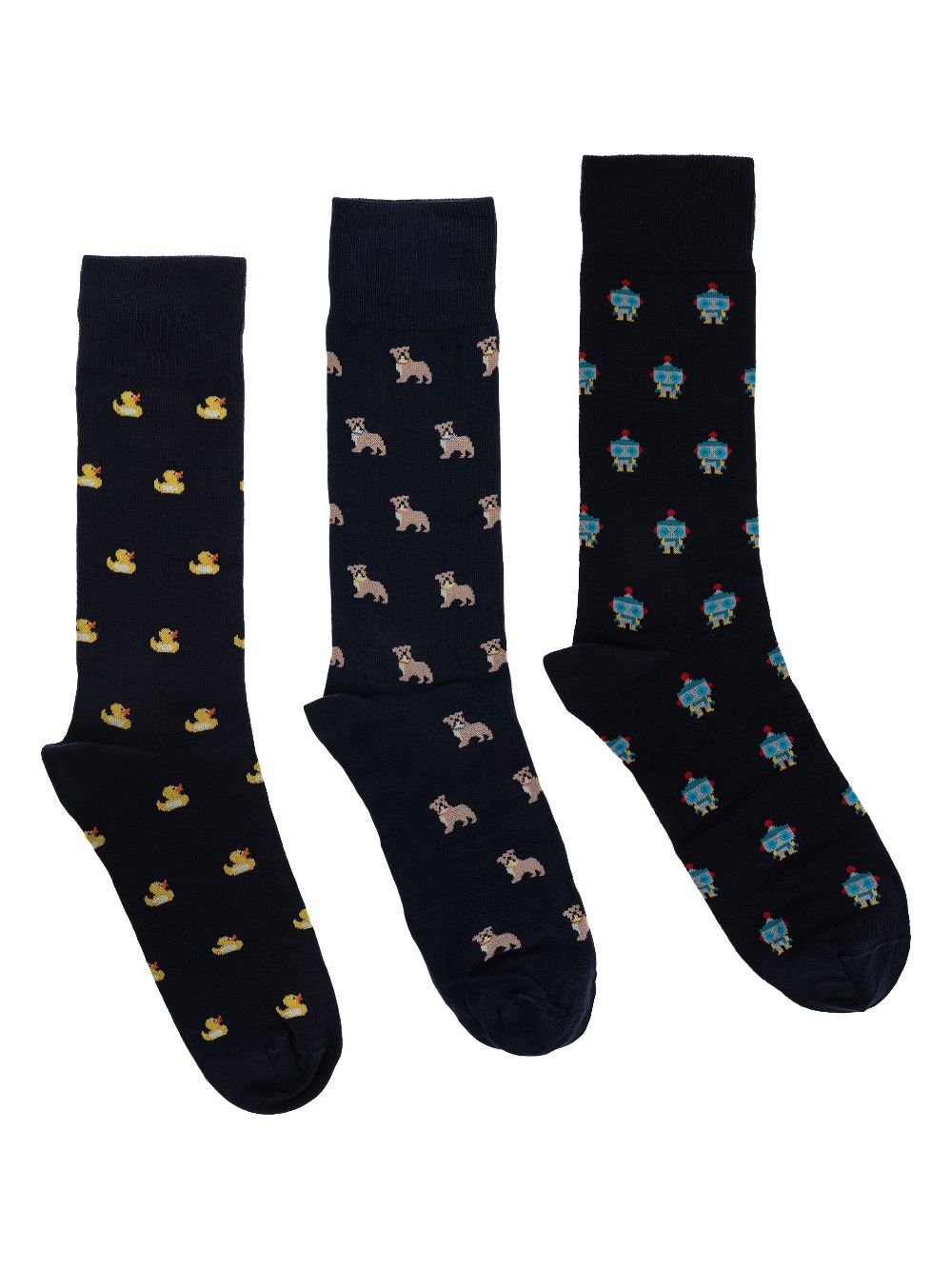 Paul Smith mid-calf sock set (set of three) - Black