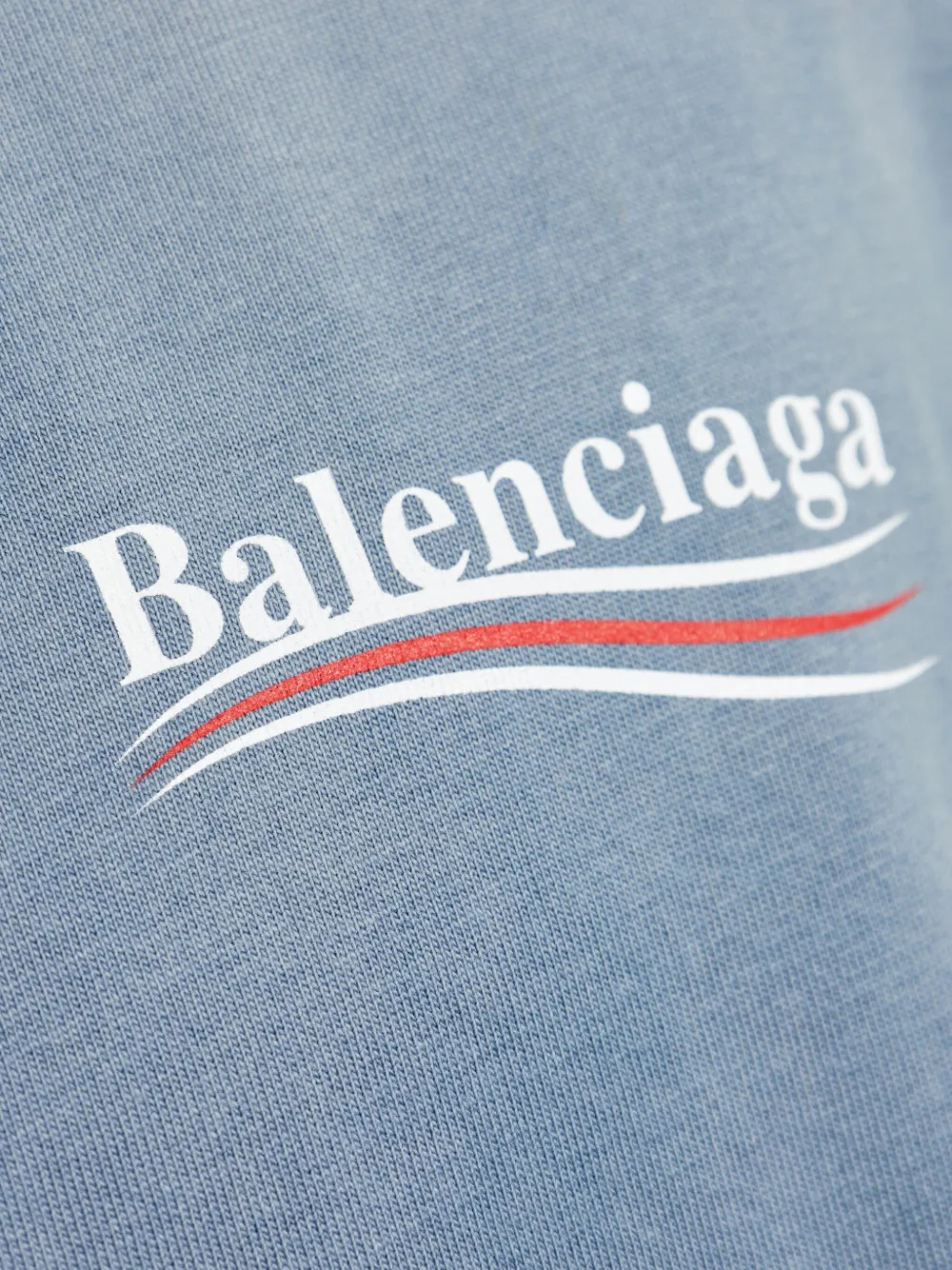 Balenciaga T-shirt met logoprint Blauw