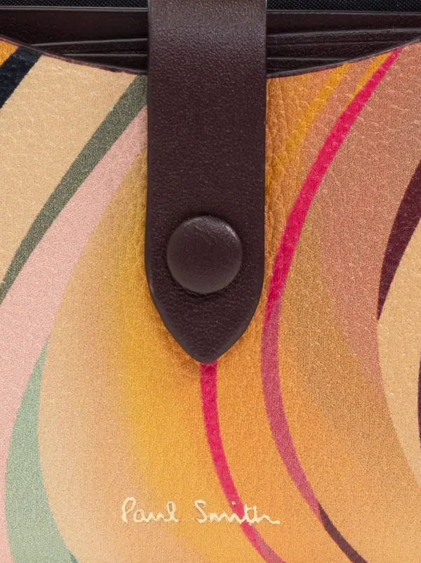 Paul Smith Dusky Swirl-print Card Holder | Neutrals