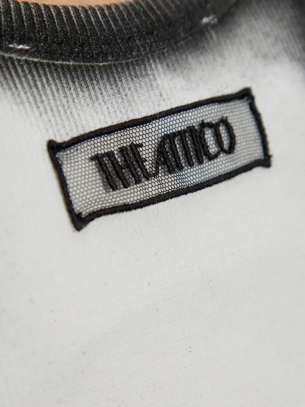 The Attico Midi-jurk met vlakken Wit
