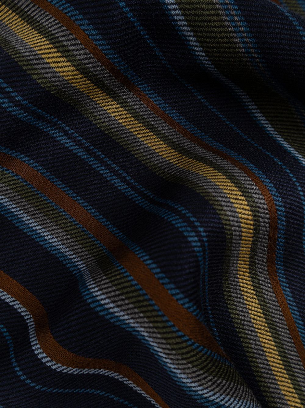 Paul Smith City Stripe scarf - Blauw