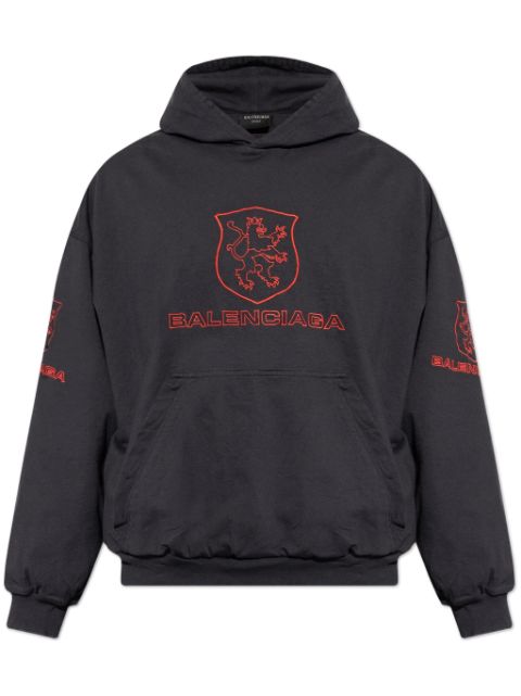 Balenciaga logo-embroidered hoodie