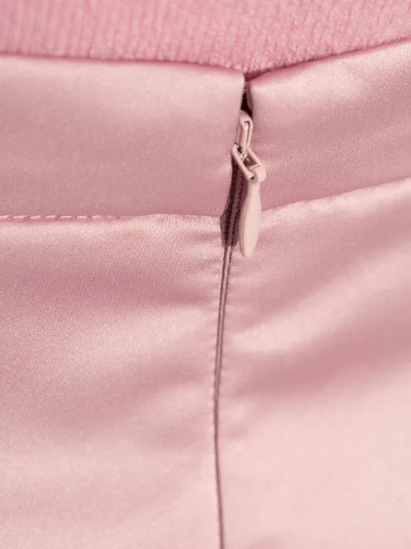 【関税込み】Blumarine ピンク クレープ ミニスカート Blumarine ミニスカート | ピンク | FARFETCH JP
