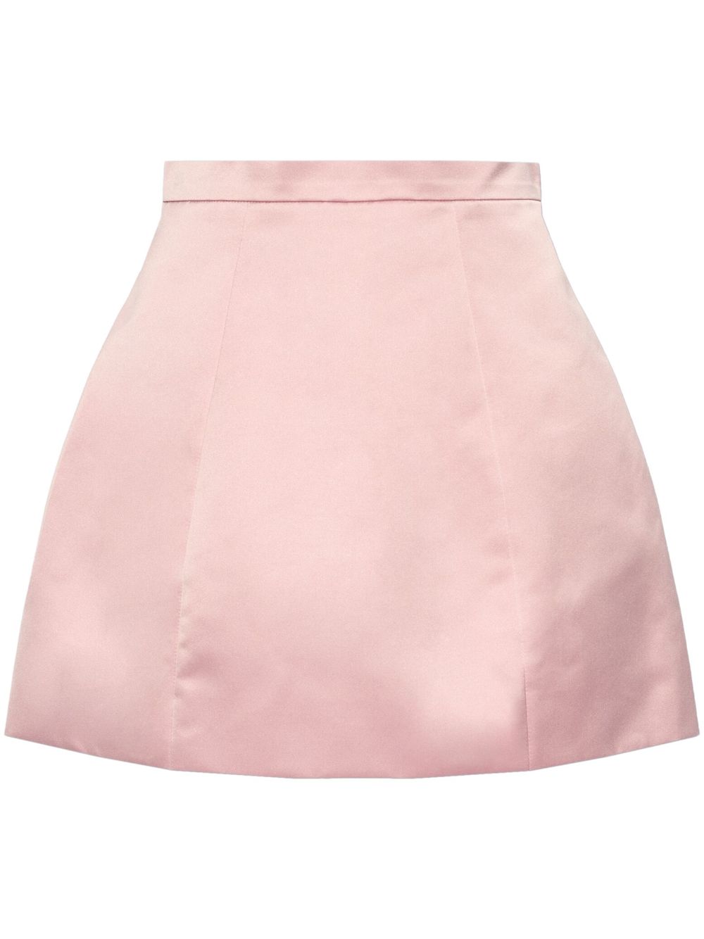 duchess-satin mini skirt