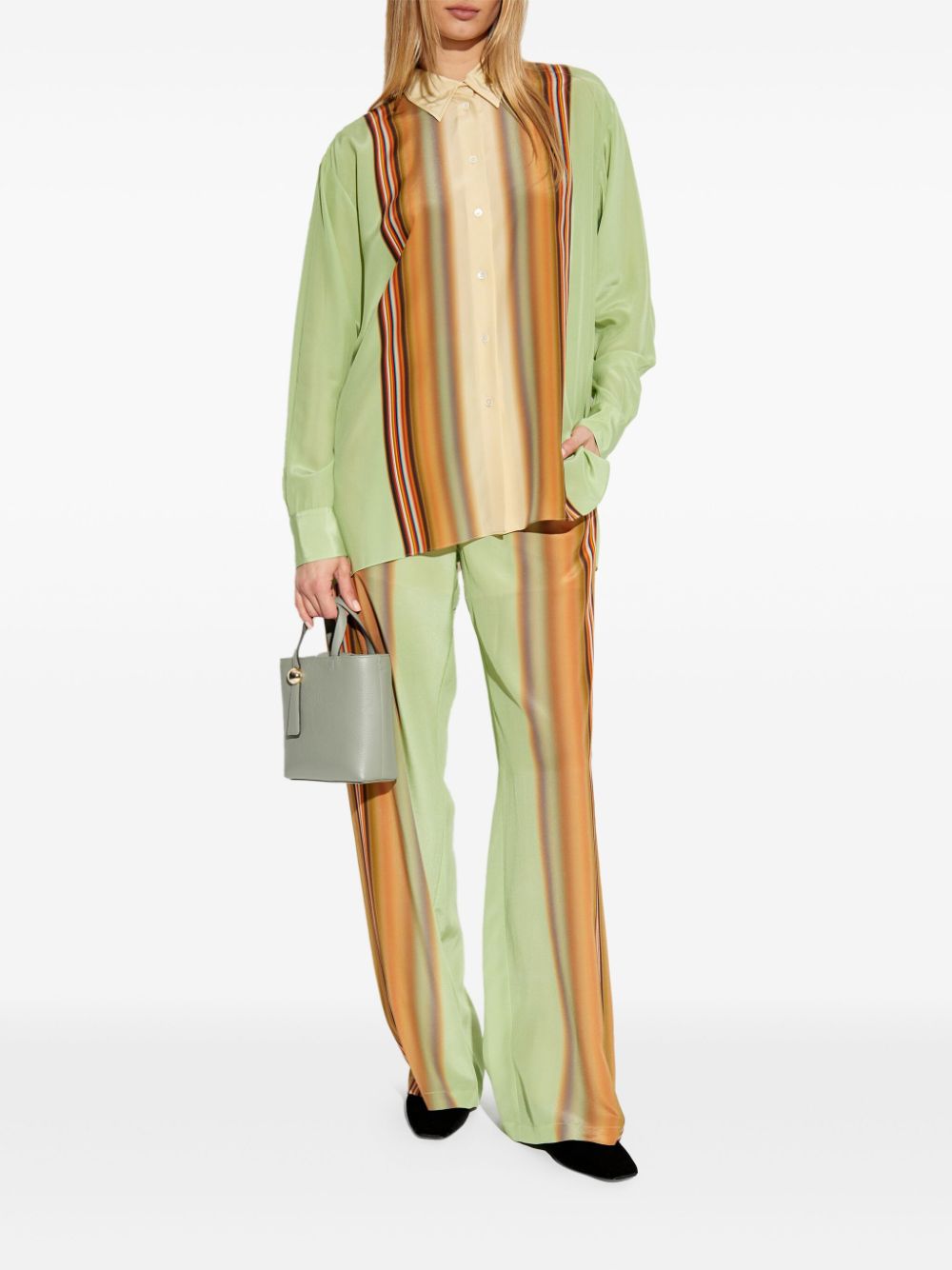 Paul Smith Signature Stripe shirt - Groen