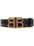 Balenciaga BB leather belt - Black