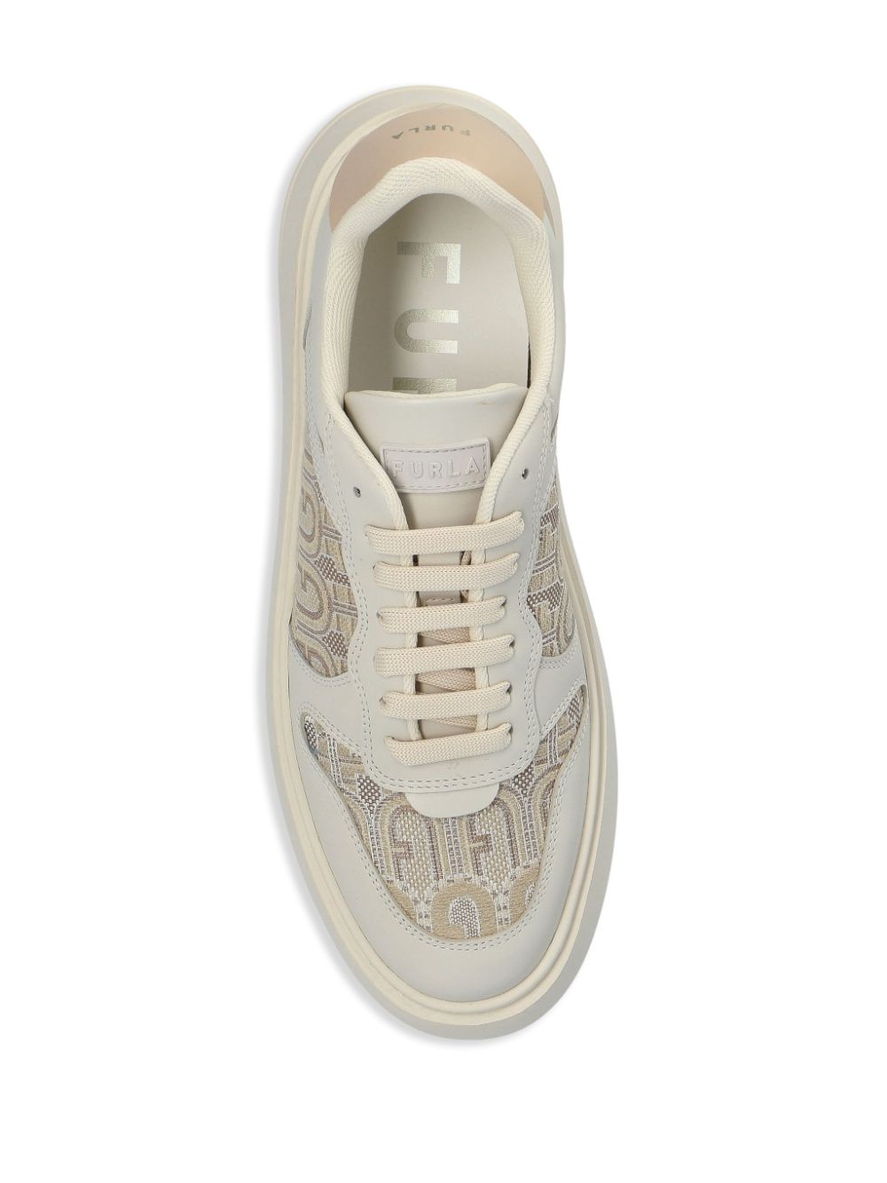 Furla logo-pattern sneakers White