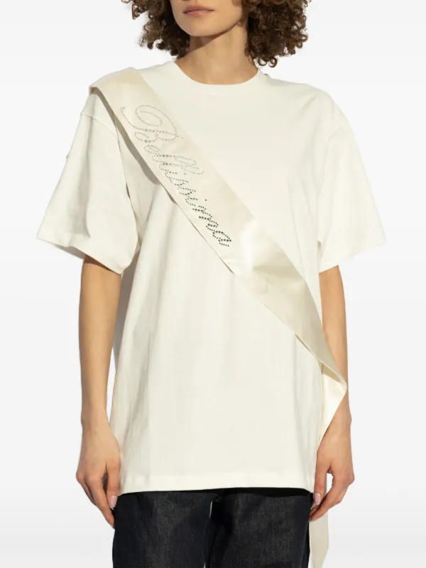 Blumarine ブルマリン　ロゴTシャツS Blumarine ロゴ Tシャツ | ブラック | FARFETCH JP