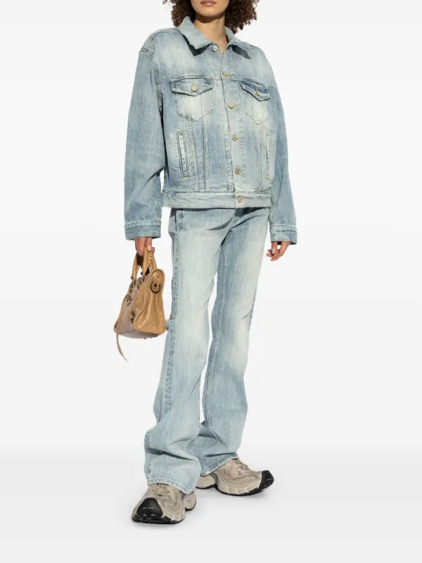 パンツ BALENCIAGA Women Straight Pants 814225TRW59 BLUE Balenciaga straight-leg Jeans | Blue | FARFETCH