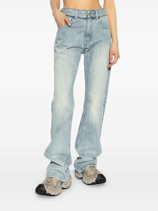パンツ BALENCIAGA Women Straight Pants 814225TRW59 BLUE Balenciaga straight-leg Jeans | Blue | FARFETCH