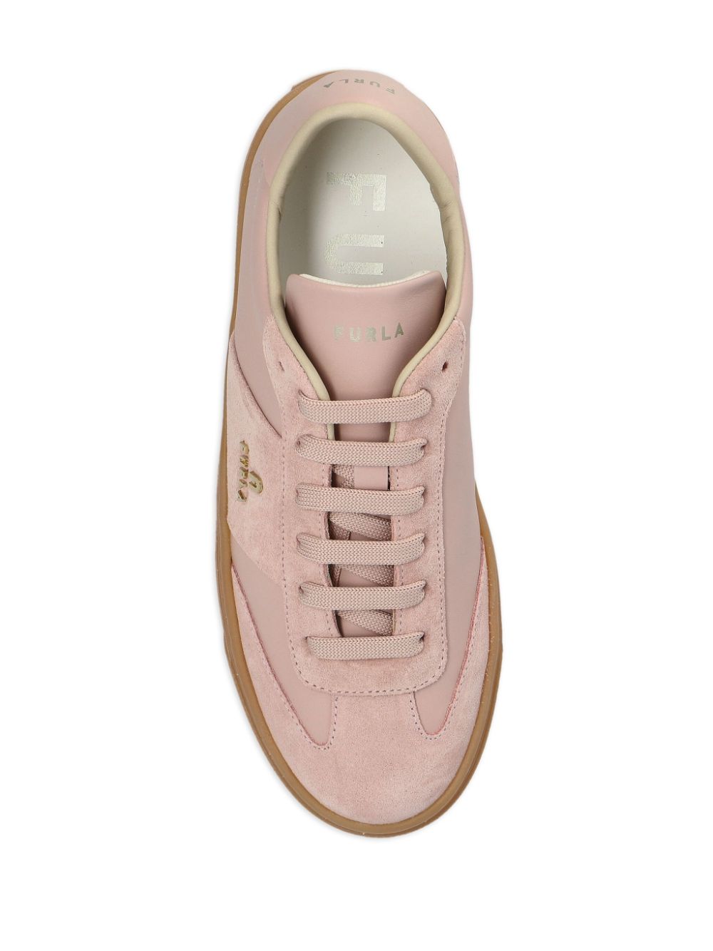 Furla leather sneakers Pink