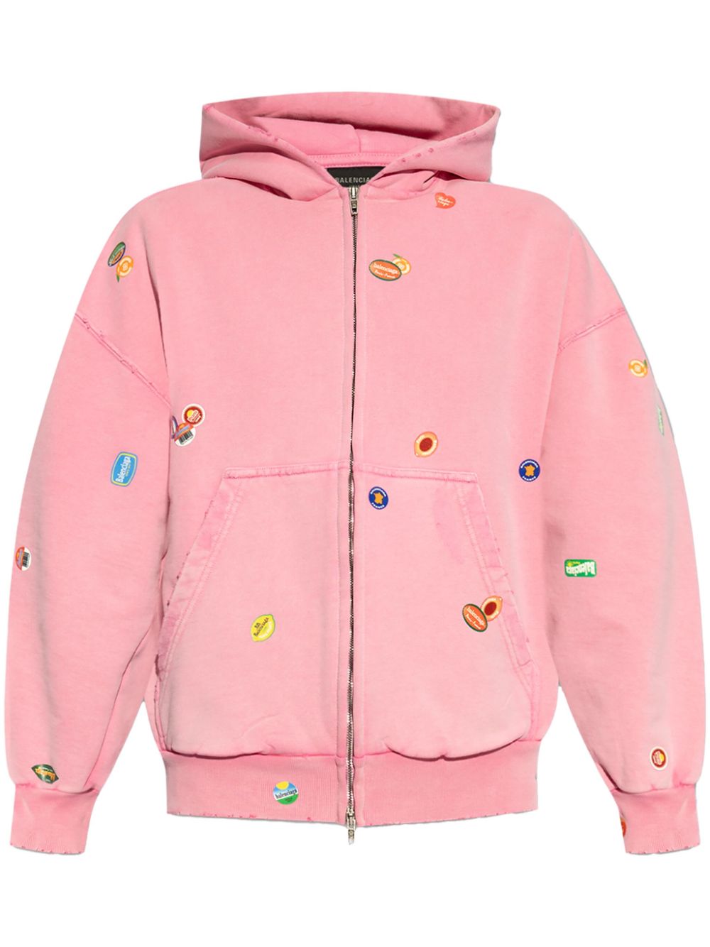 Balenciaga Hoodie met logoprint Roze