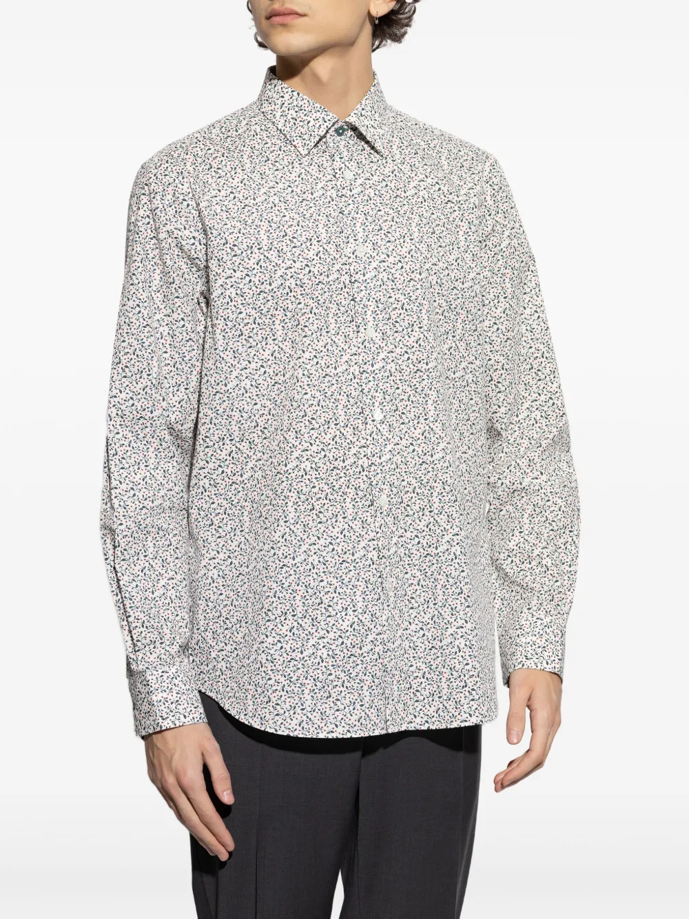 Paul Smith Overhemd met bloemenprint Wit