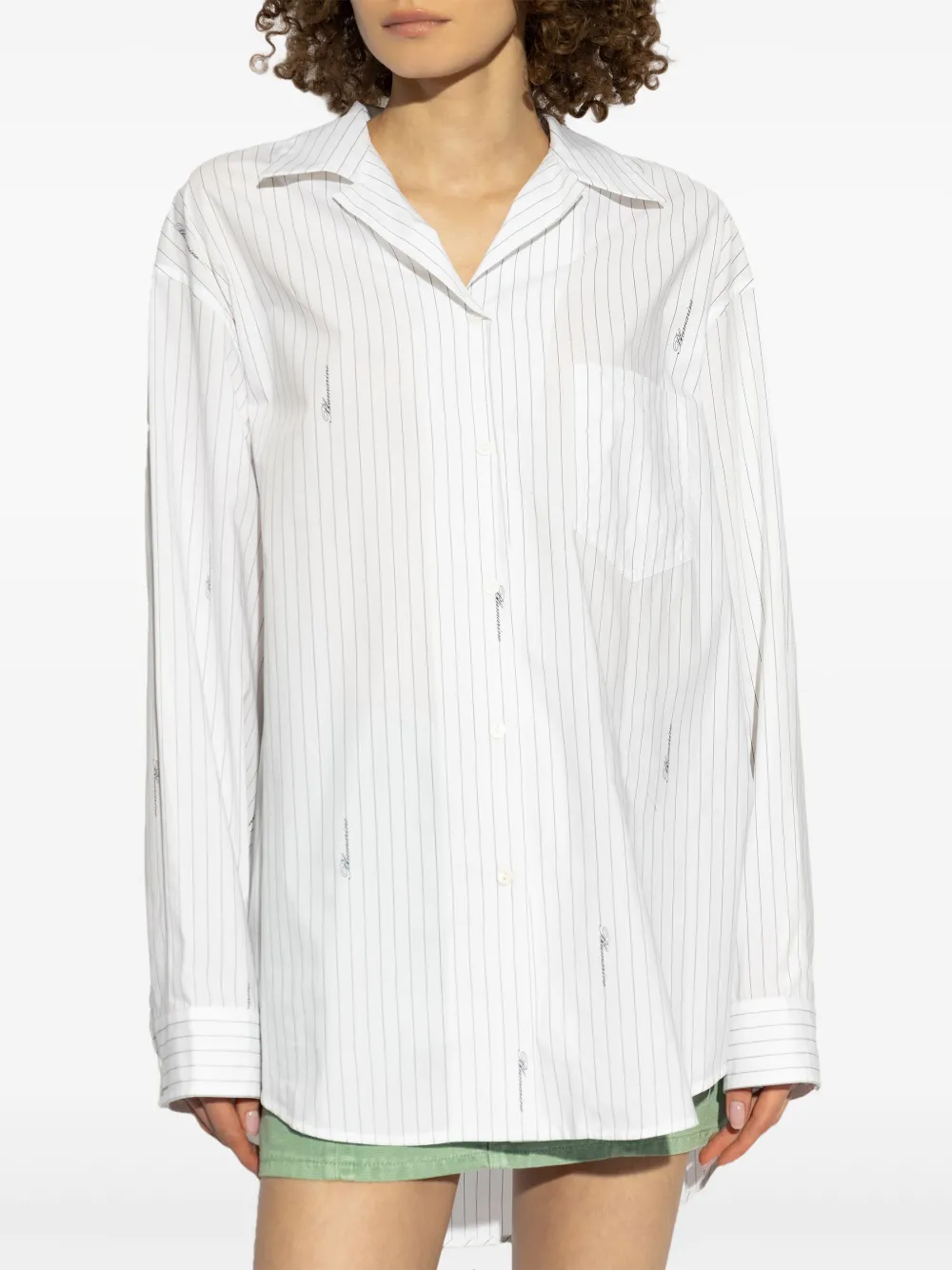 Blumarine Gestreept blouse Wit
