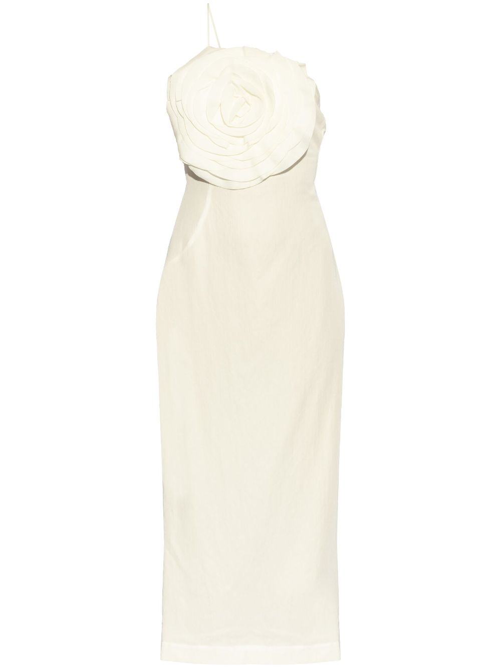 Blumarine single-shoulder midi dress - Neutrals