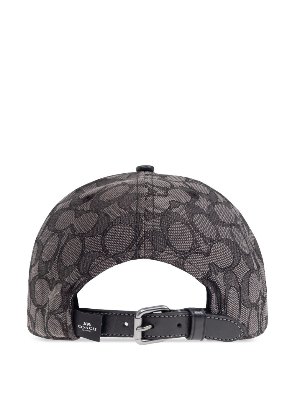 Coach all-over logo-print cap - Grijs