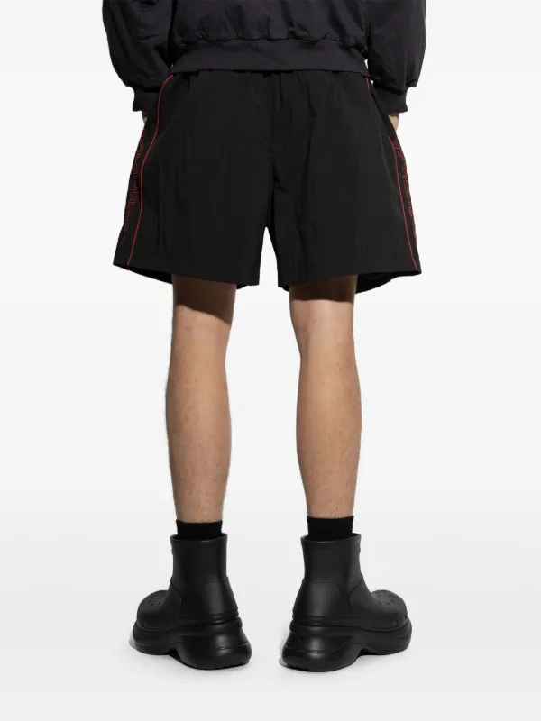 ハーフ・ショートパンツ BALENCIAGA Logo-Print Track Shorts Black Balenciaga logo-print Shorts | Black | FARFETCH