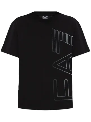 Ea7 Emporio Armani ロゴ Tシャツ | ブラック | FARFETCH JP
