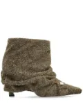 The Attico Juno 95 ankle boots - Green