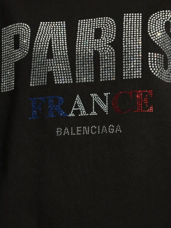 ［BALENCIAGA ］コットン ネイル Tシャツ ブラック【注目商品】 Balenciaga Nail Polish cotton T-shirt in black - Balenciaga
