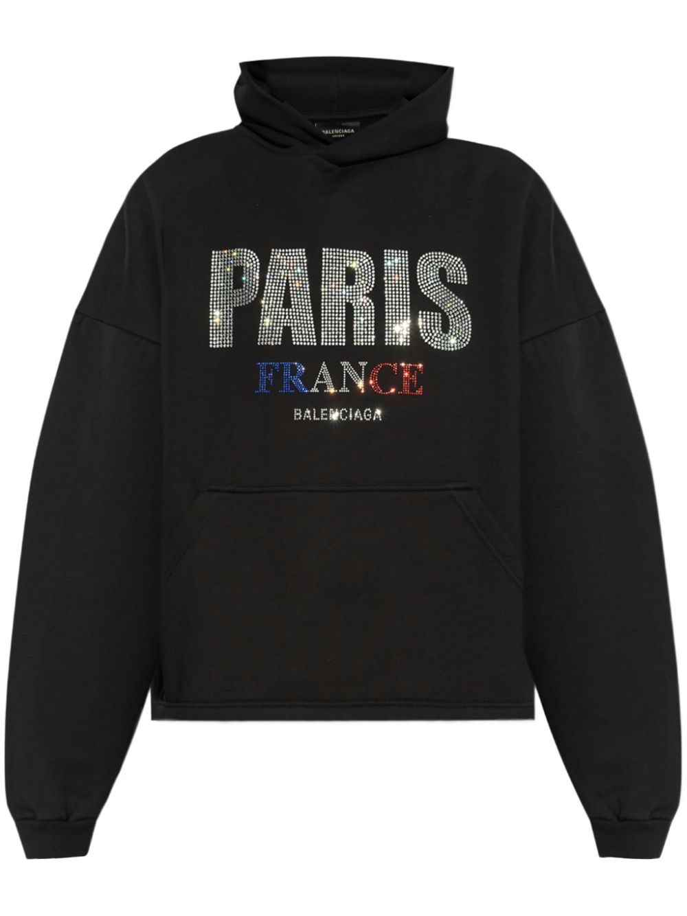 logo-studded hoodie