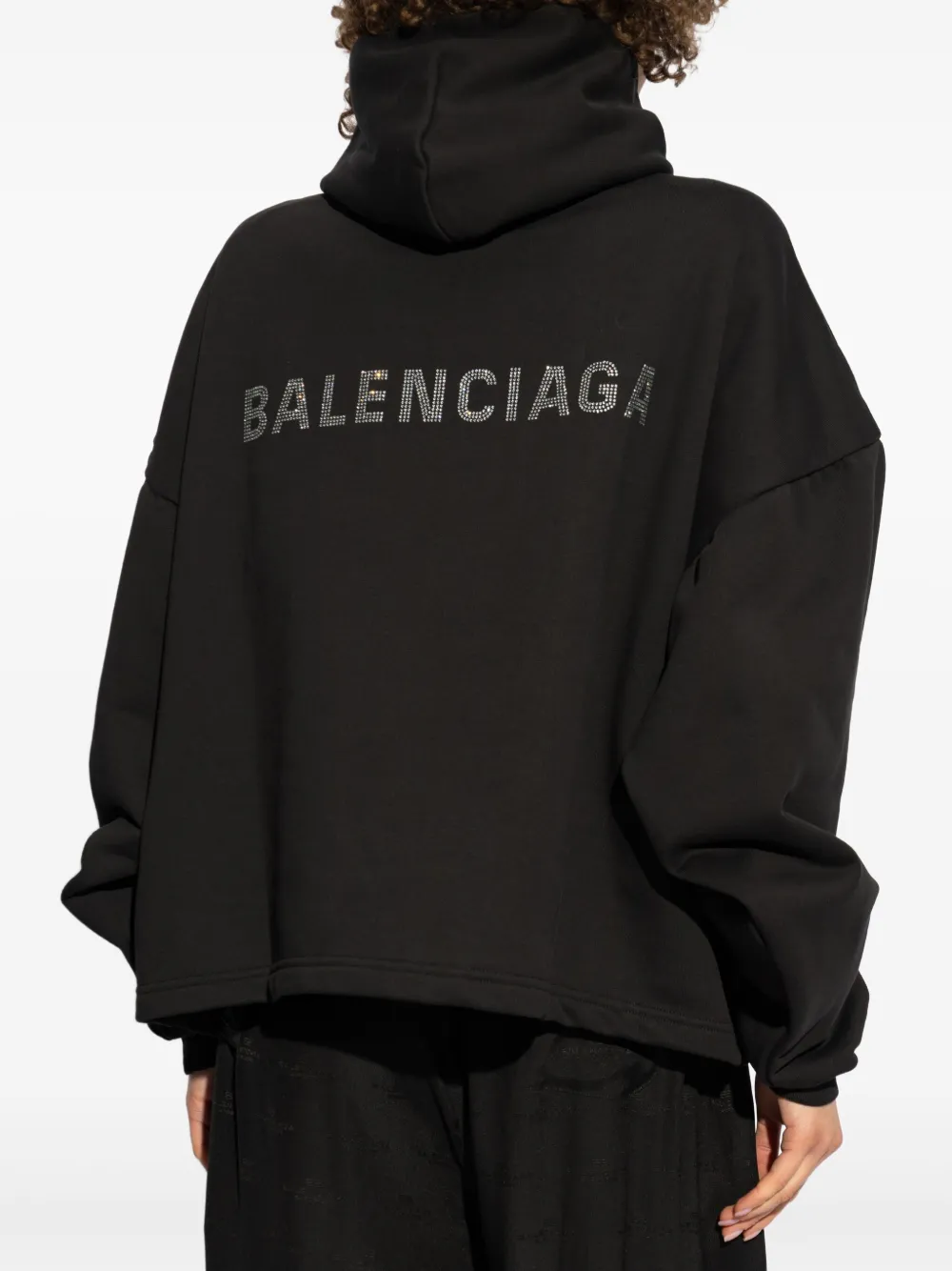Balenciaga Hoodie met studs Zwart
