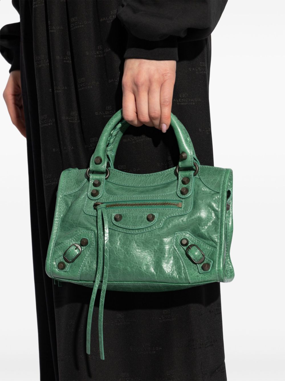 Balenciaga mini Le City tote bag - Groen