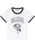 GANNI graphic-print T-shirt - White