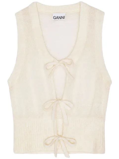 GANNI tied vest