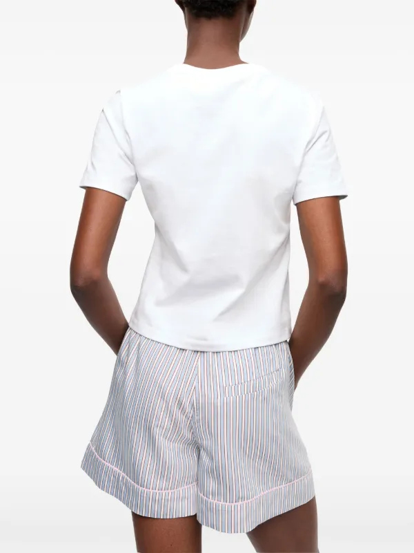 GANNI heart-appliqué T-shirt | White | FARFETCH