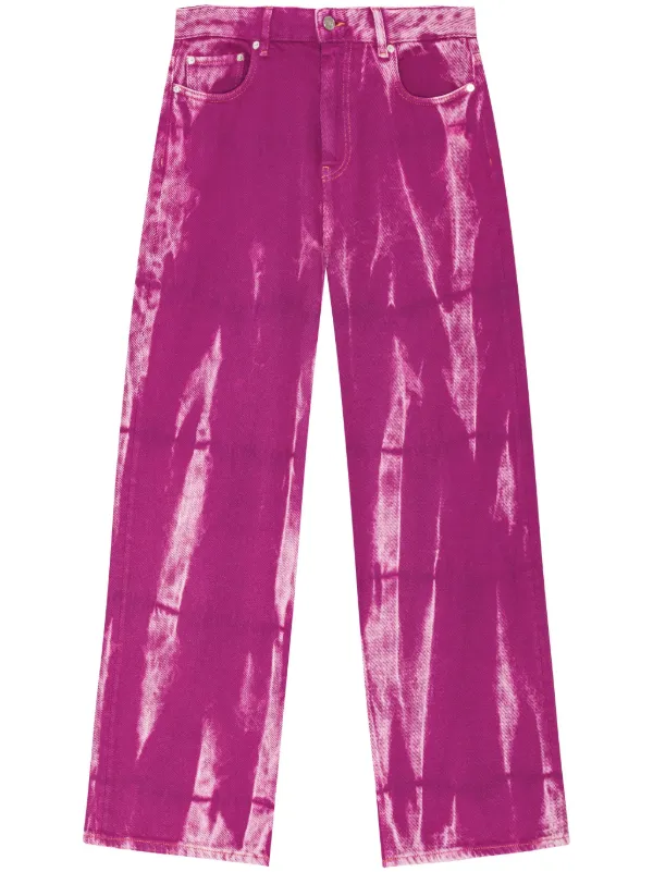 GANNI tie-dye Jeans | Pink | FARFETCH