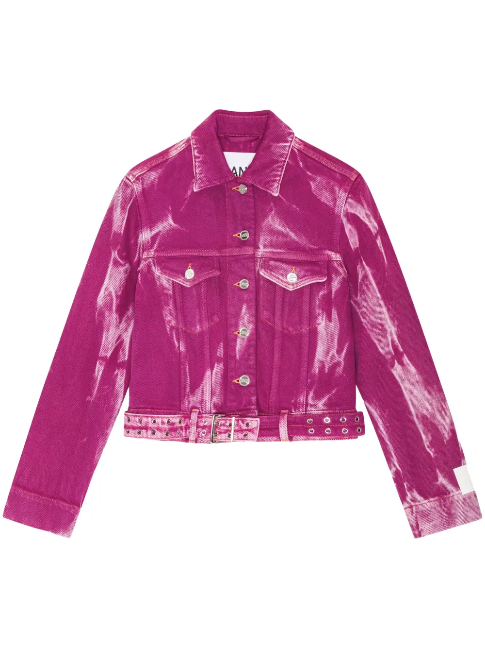 GANNI Jack met tie-dye print Roze