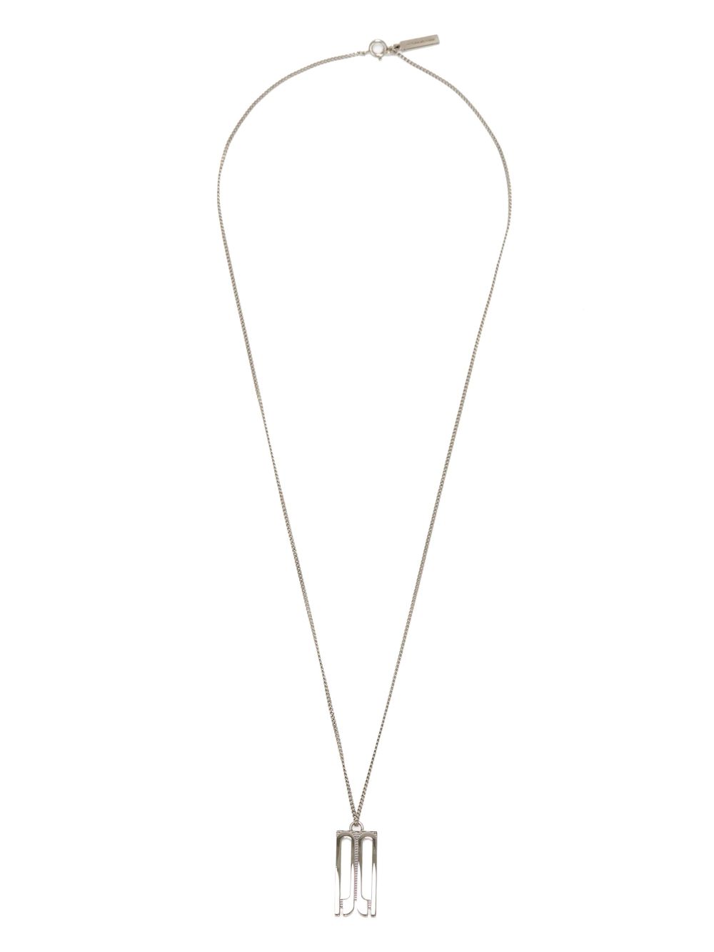 Victoria Beckham B Frame necklace - Silver