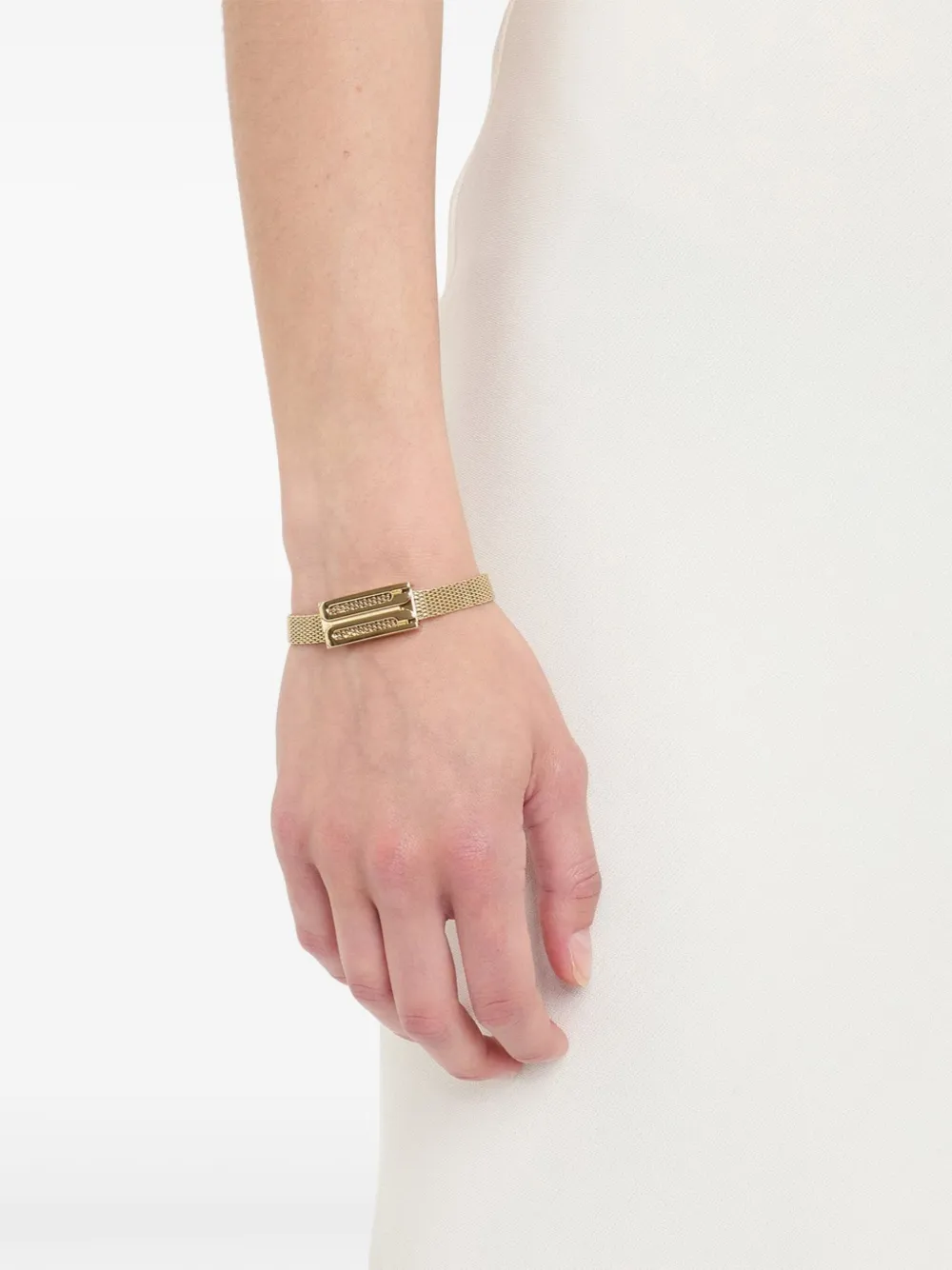 Victoria Beckham B Frame Bracelet In Gold