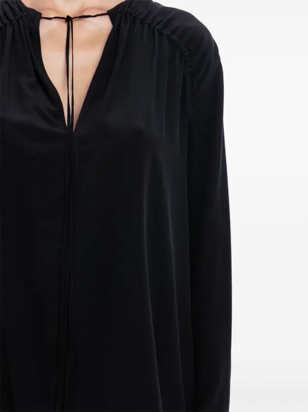 Victoria Beckham ギャザーディテール ブラウス | ブラック | FARFETCH JP