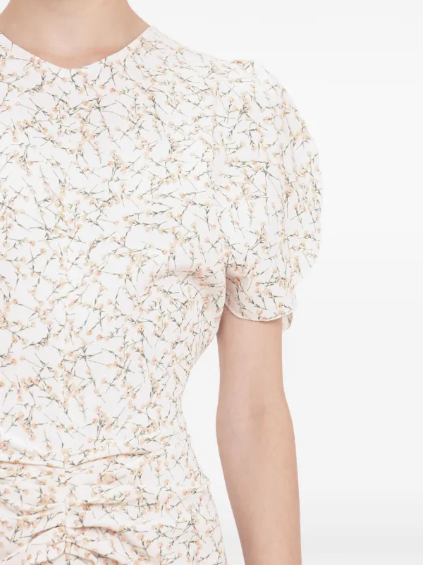 【Victoria Beckham】ギャザーミディドレス 関税込＞Victoria Beckham＊フロントギャザー ミディドレス GR