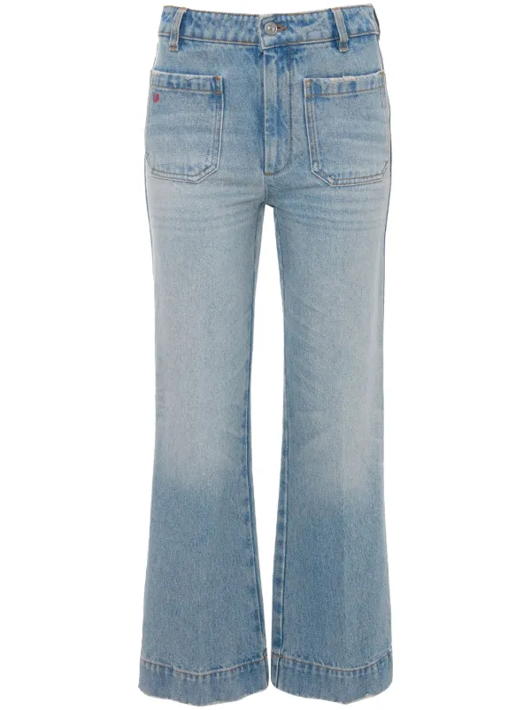Victoria Beckham Alina ブーツカット ジーンズ | ブルー | FARFETCH JP