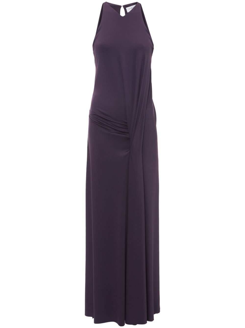 Victoria Beckham draped sleeveless maxi dress Paars