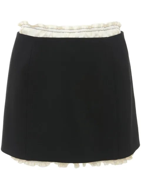 Victoria Beckham ruched-detail mini skirt